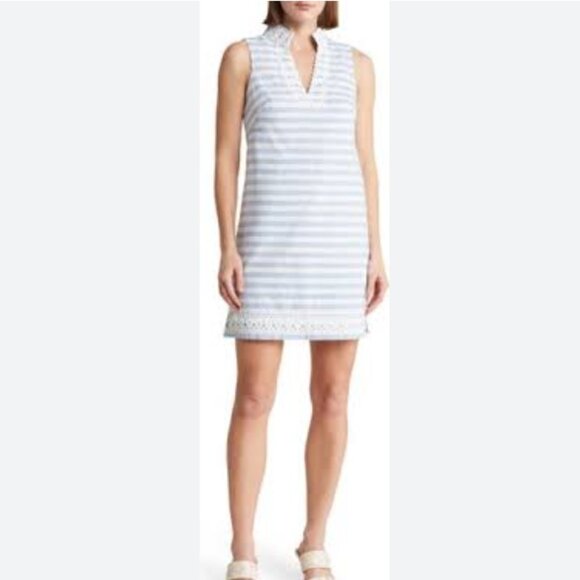 Eliza J Blue and White Striped Dress NWT - Picture 5 of 14